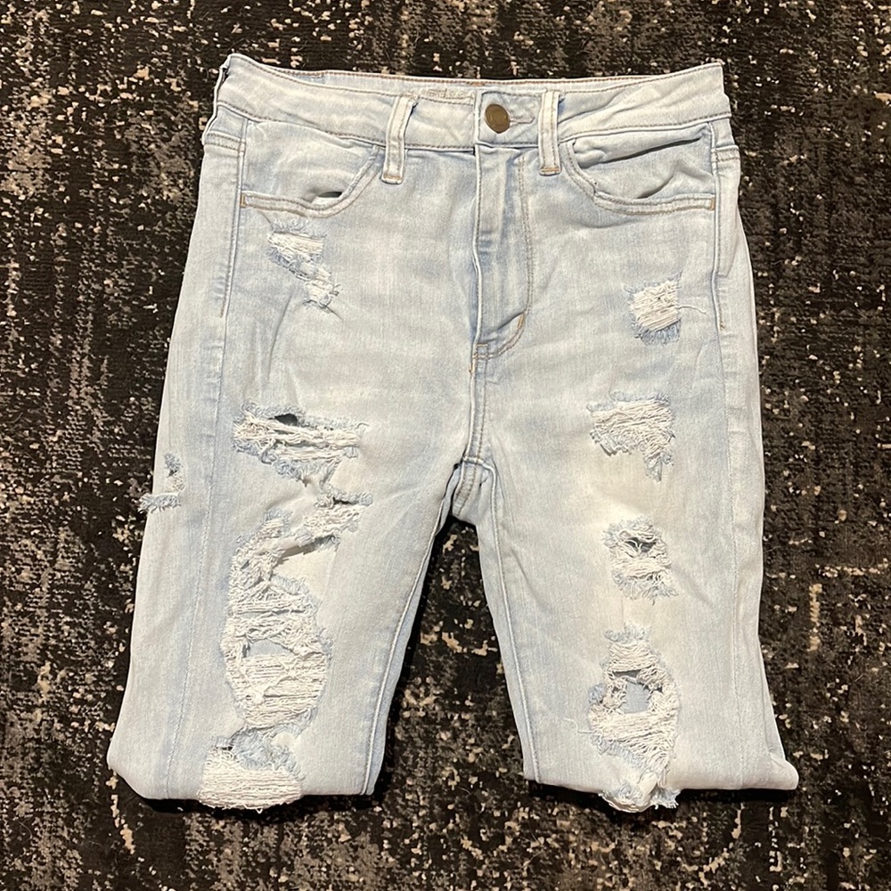 american eagle super high rise jegging